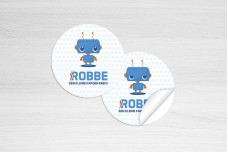 Schattig blauw robotje Schattig blauw robotje