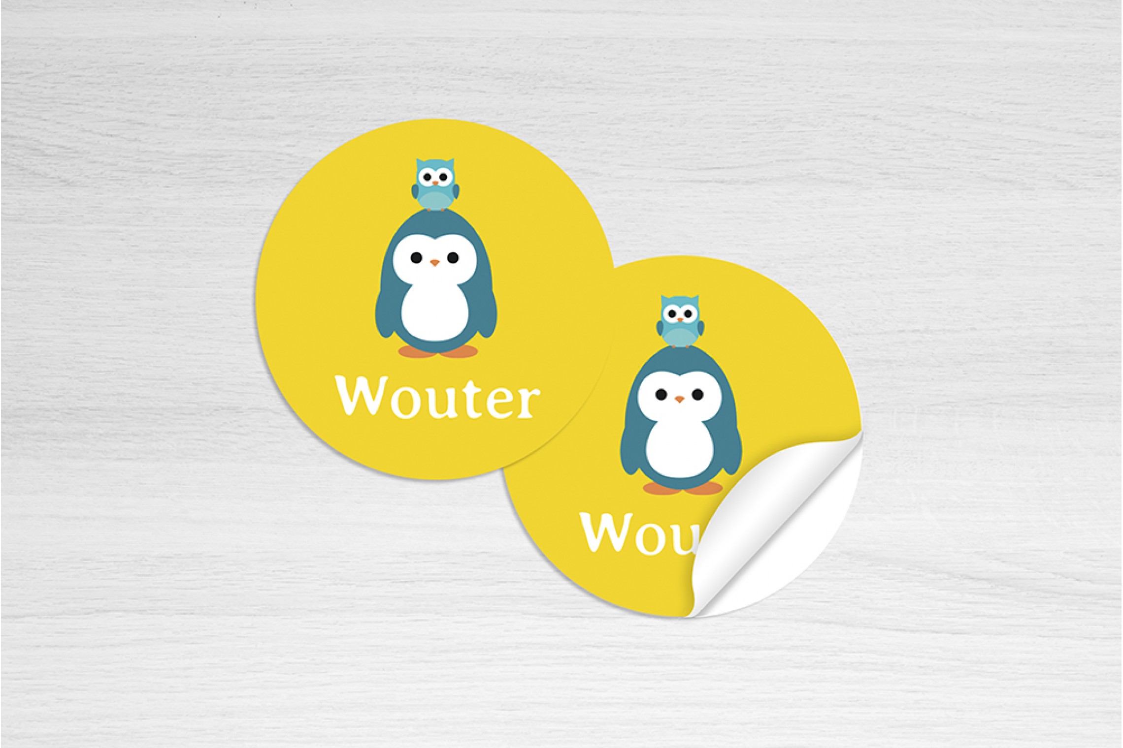 Pinguin met uiltje