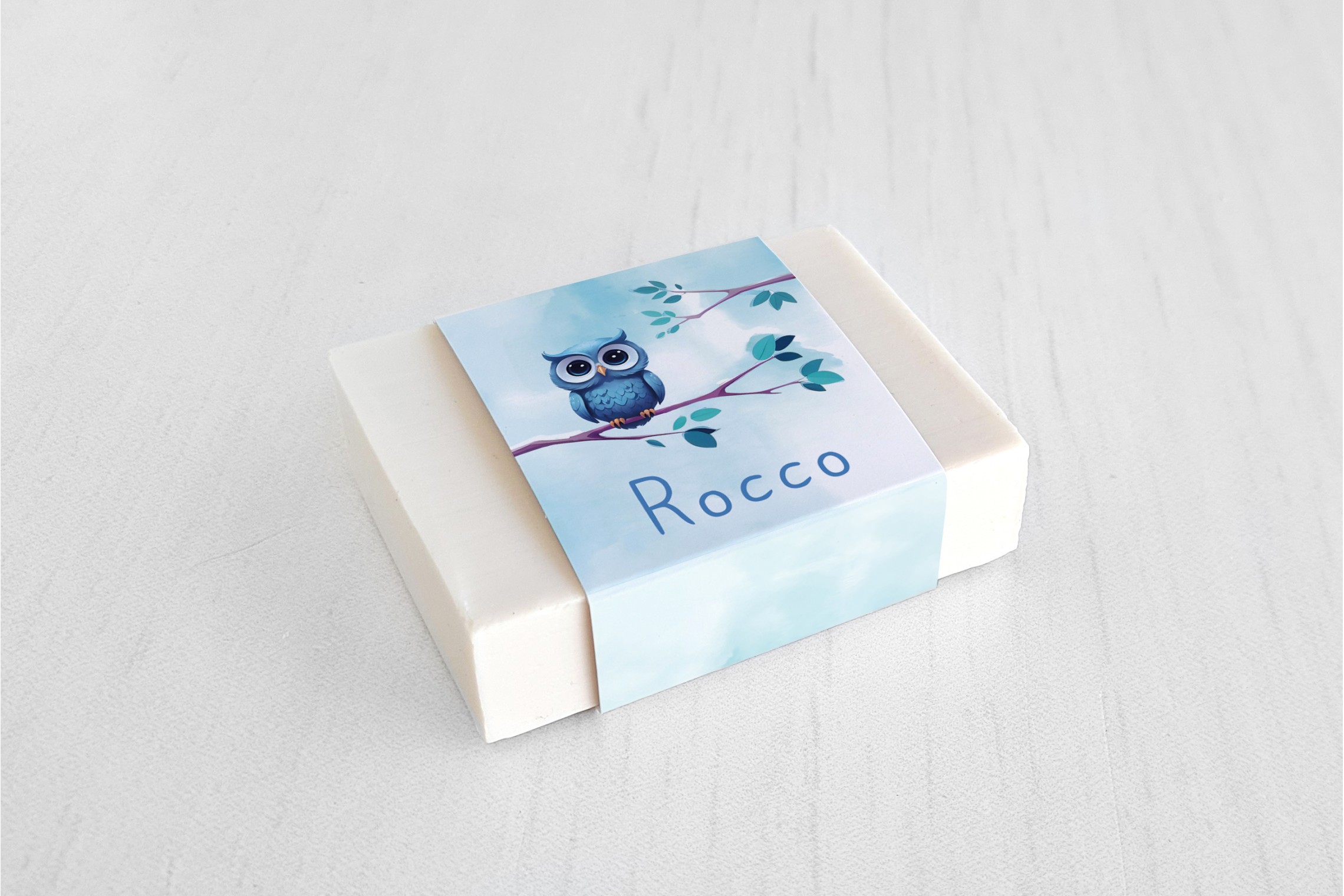 Lieve uil blauw