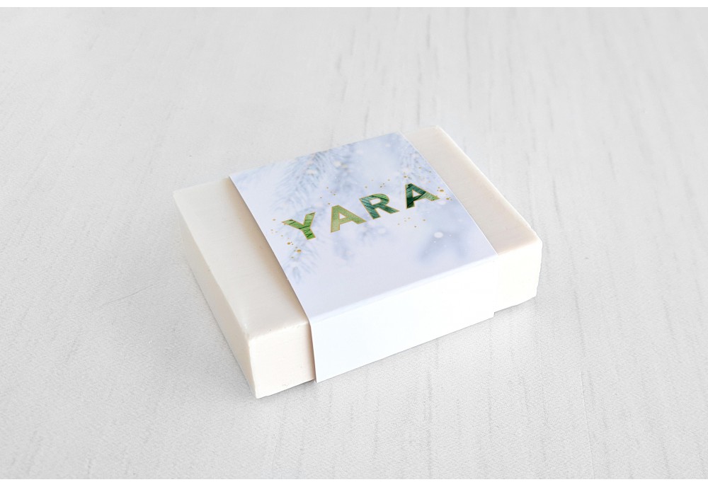 Naam met groene bladjes